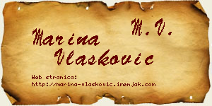 Marina Vlašković vizit kartica
